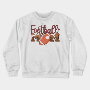 Retro Football Mom Crewneck Sweatshirt